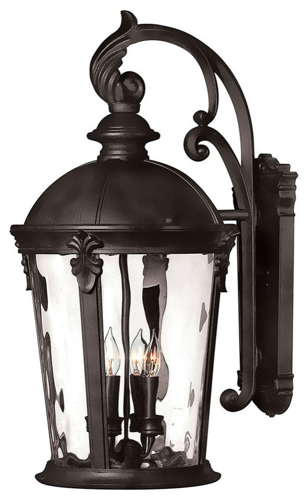 Hinkley Windsor Large Wall Mount Lantern, Black