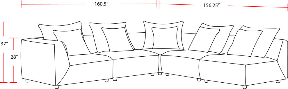 5 Piece Modular Sectional