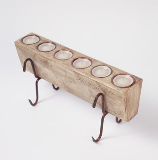 Small 6-Hole Sugar Mold Complete Set, Antique White, Small