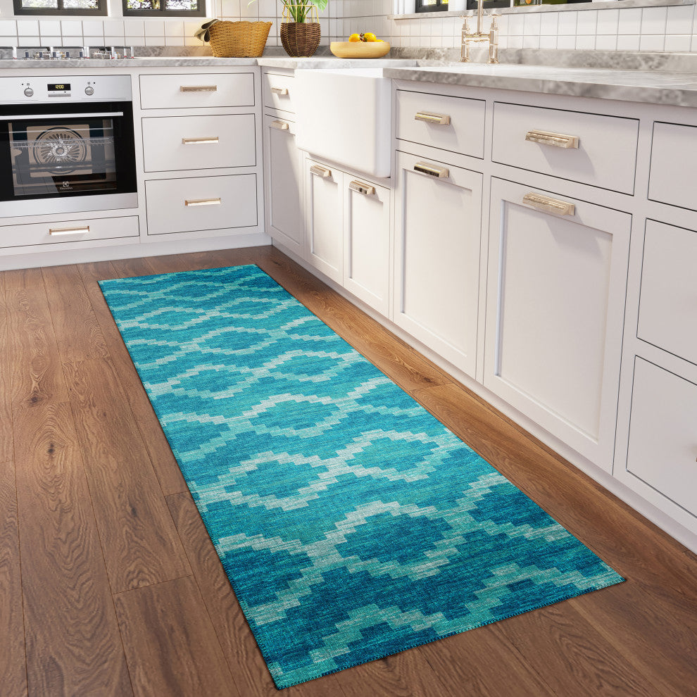 Indoor/Outdoor Sedona SN9 Poolside Machine Washable 2'3" x 10' Runner Rug