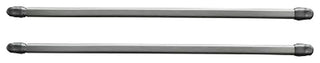 Set of 2 Adjustable Flat Sash Rod, Chrome, 16" to 24"