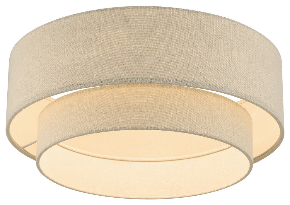 Bellingham 3-Light Antique Gold Leaf Large Semi-Flush