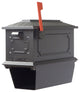 Kingston Curbside Mailbox With Newspaper Tube and Richland Mailbox Post