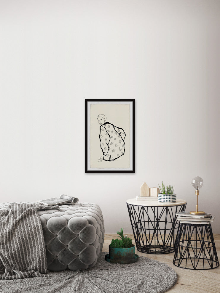 "Girls Compete Women Empower" Framed Painting Print, 20x30