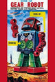 Wind-Up Gear Robot- Canvas Poster 20" x 30"