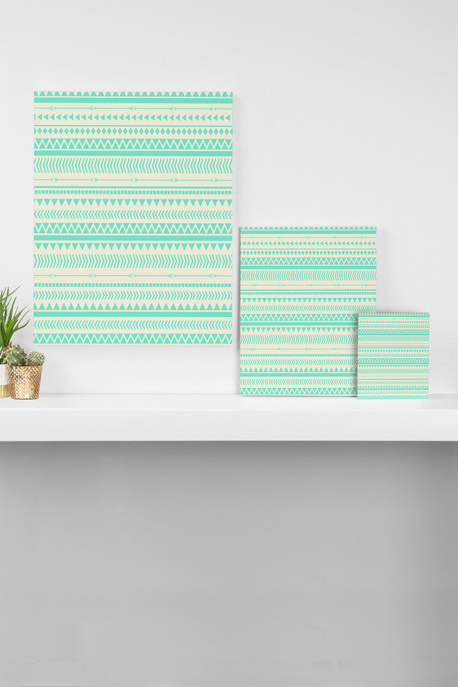Deny Designs Allyson Johnson Mint Tribal Art Canvas