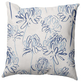 Blossom Bouquet Pillow, Blue, 26"x26"
