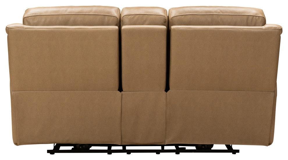 Kaden Power Reclining Console Loveseat w/Power Head Rests, Lumbar, Elliott Taupe