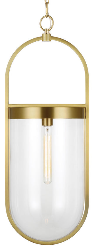 Blaine Large Pendant, Burnished Brass