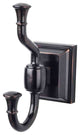 Bath Double Hook - Tuscan Bronze (TKSTK2TB)