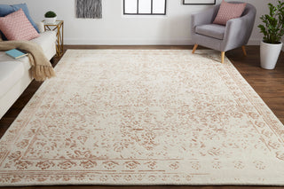 Weave & Wander Khalo Wool Rug, Ivory/Blush, 10' X 14'