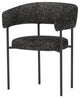 Cassia Salt & Pepper Fabric Dining Chair