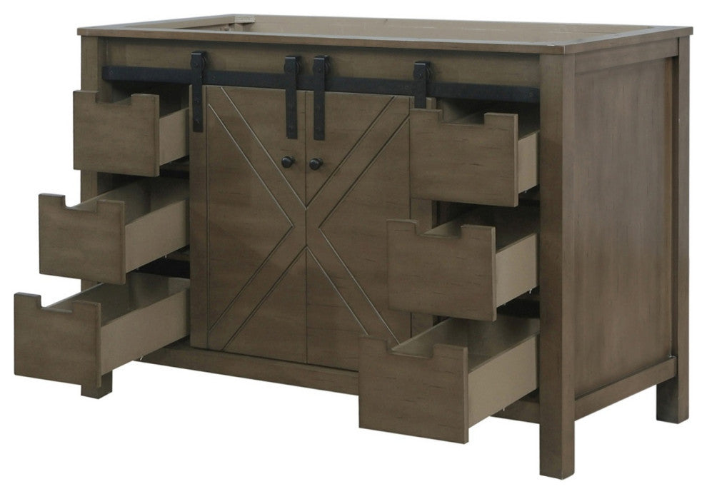Marsyas 48" Rustic Brown Vanity Cabinet Only