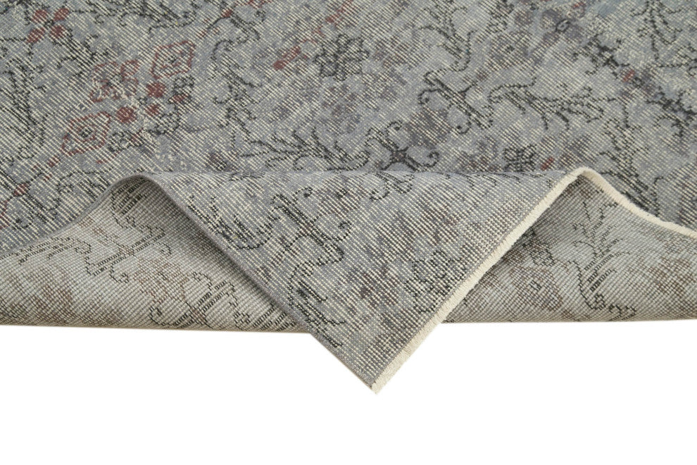 Rug N Carpet - Handwoven Turkish 4' 10" x 8' 8" Wool Overdyed Area Rug