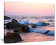 "Rocky Coast With Foam Waves" Seashore Canvas Print, 40"x30"