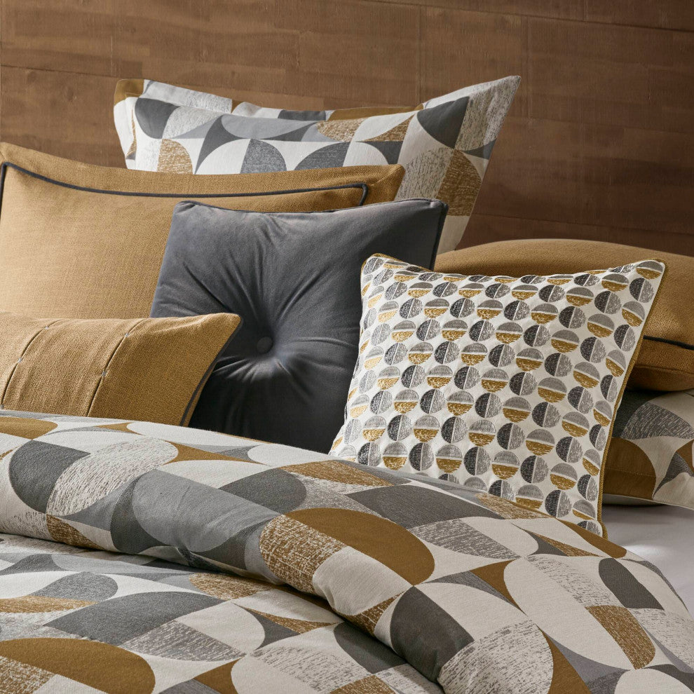 Madison Park Signature Jacquard Oversized Duvet Style Comforter Set