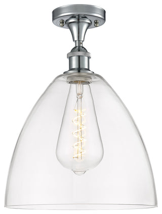 Innovations 516-1C-PC-GBD-122-LED 1 Light Semi-Flush Mount, Polished Chrome