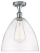 Innovations 516-1C-PC-GBD-122-LED 1 Light Semi-Flush Mount, Polished Chrome