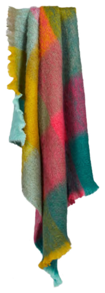 Multi Color Mohair Throw