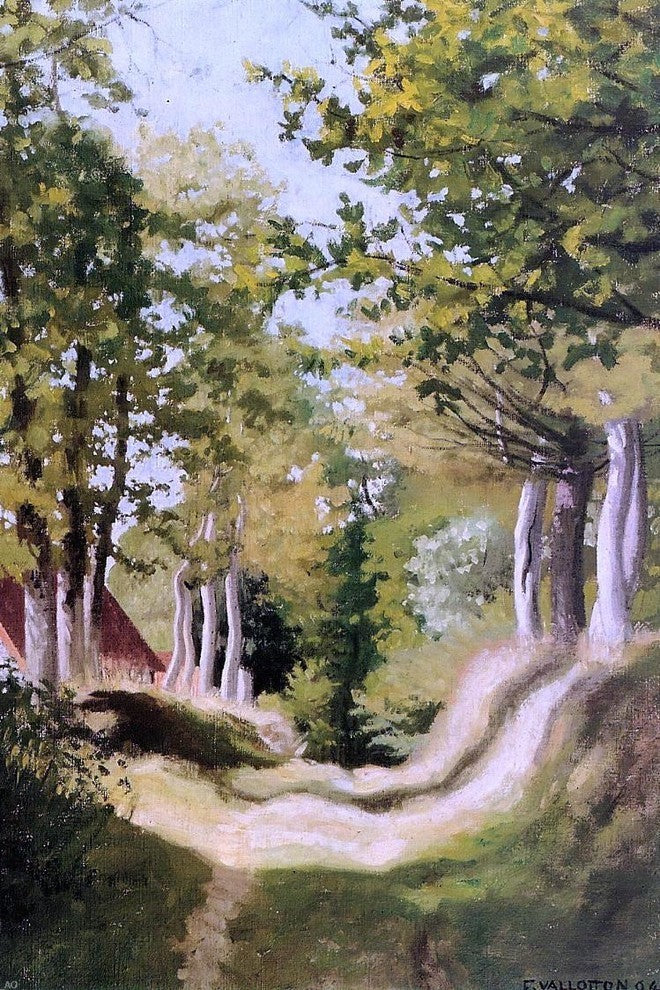 Felix Vallotton Undergrowth Premium Canvas Print