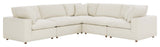 Commix Down Filled Overstuffed 5-Piece Sectional Sofa, Light Beige