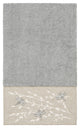 Linum Home Textiles Turkish Cotton Braelyn Embellished Bath Towel, Light Gray