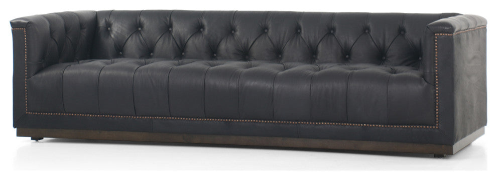 Maxx Sofa, Heirloom Black, 95"