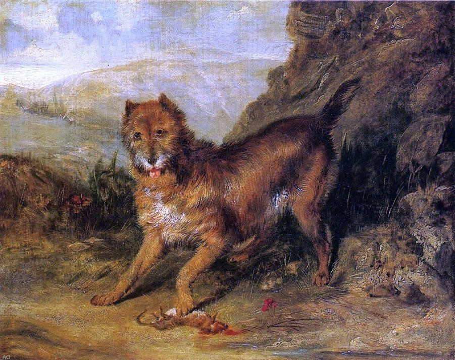 Sir Edwin Henry Landseer Bob, 20"x25" Wall Decal