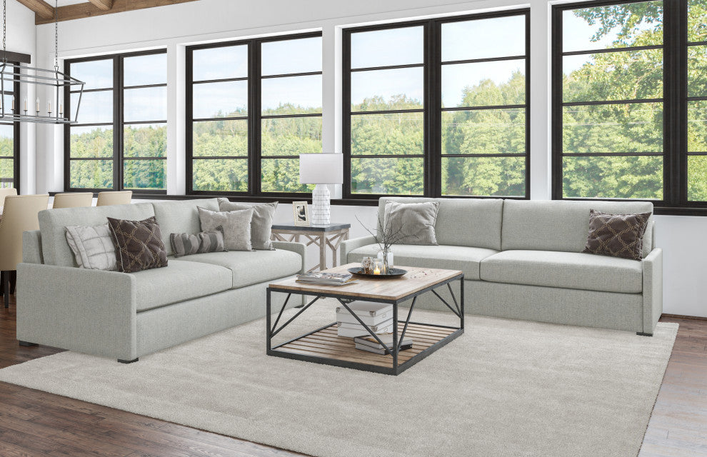 Nativa Interiors Kimpton Sofa 101", Grey, Depth: Deep Plush