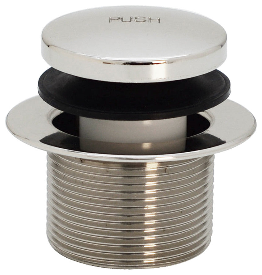 Direct Connect Overflow with Tip-Toe Trim and 2-Hole Overflow Cover, Polished Nickel