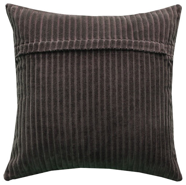 Pillow Decor Cotton Corduroy Throw Pillow 16"x16", Brown
