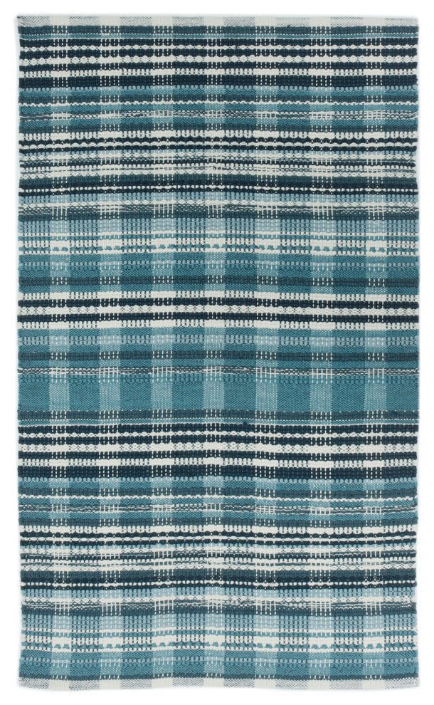 NuStory Lakehouse Hand-Made Basic Area Rug in Blue, 3' x 5'