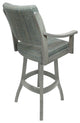 Swivel Counter Wood Bar Stool Casa on S-Base, Watusi Aquatint -  E-T, 26"