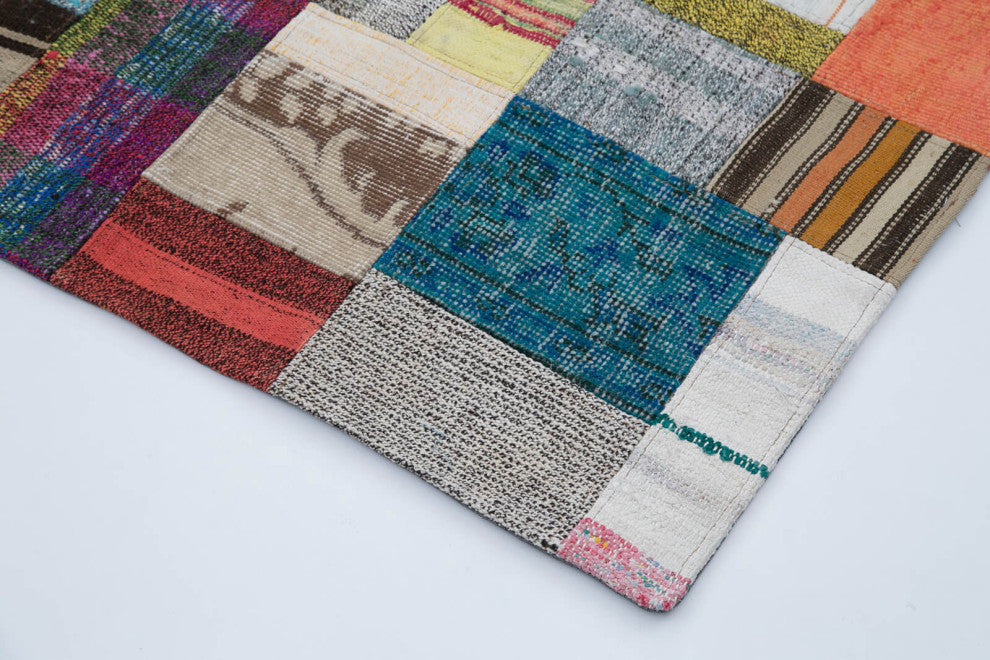 Rug N Carpet - Handmade Oriental 5' 7'' x 7' 10'' Rustic Patchwork Kilim Rug