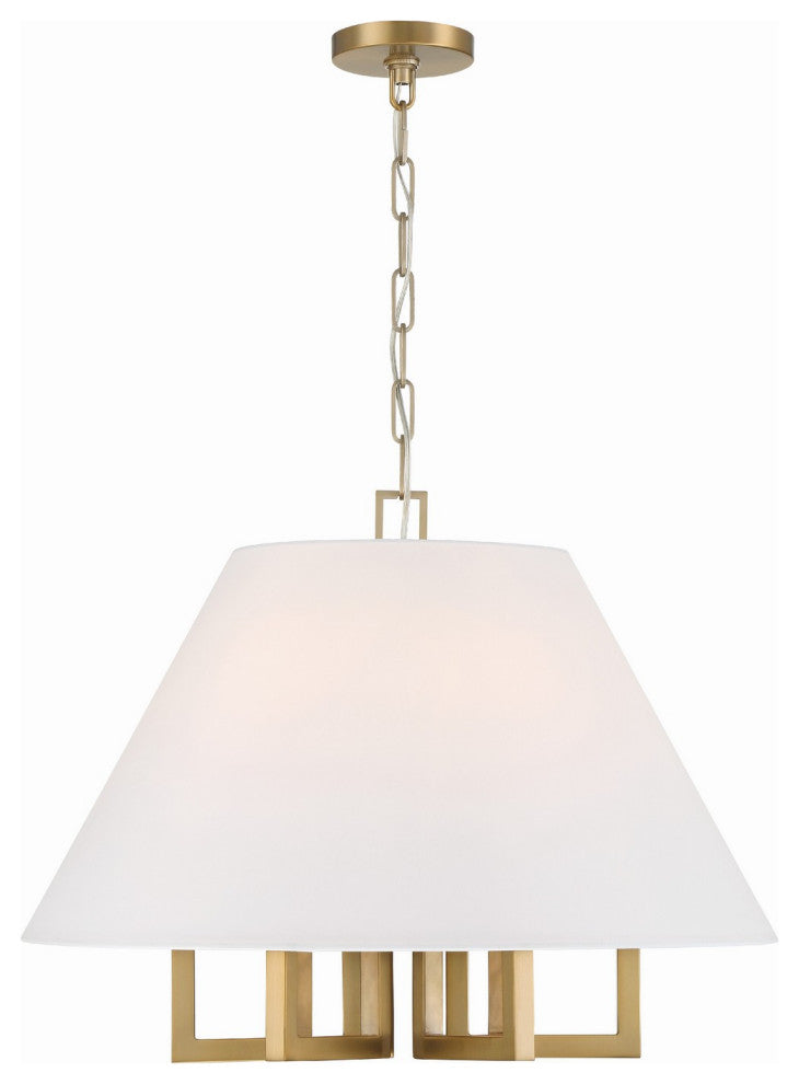 Westwood 6-Light Chandelier, Vibrant Gold