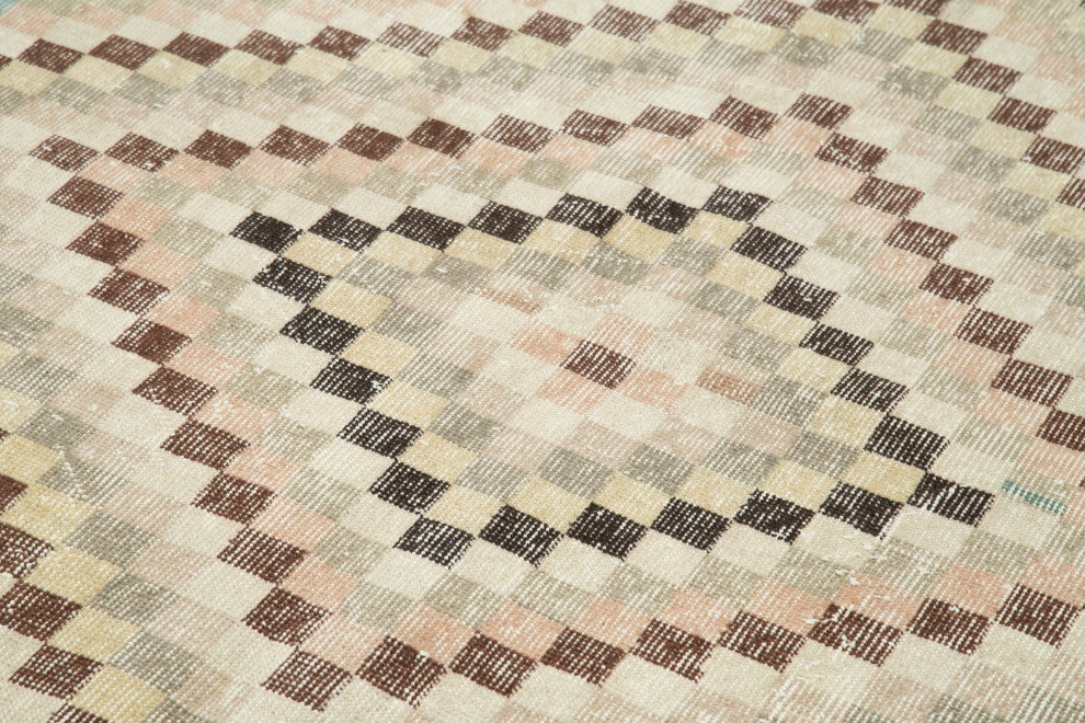 Rug N Carpet - Handmade Oriental 4' 8'' x 8' 7'' Low Pile  Vintage Rug