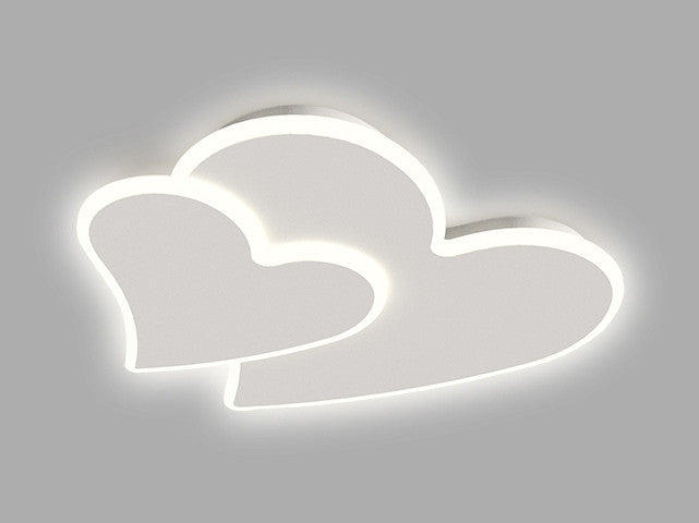 Volketswil | Acrylic Heart shaped LED Ceiling Light, 3 Colors No Remote