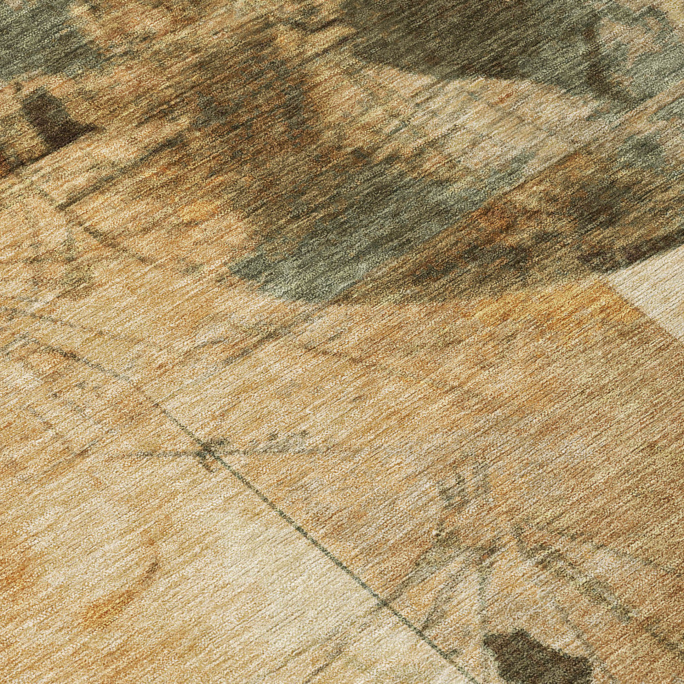 Machine Washable Indoor/Outdoor Chantille ACN1905 Beige 9' x 12' Rug