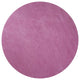 6' Round  Polyester Hot Pink Area Rug