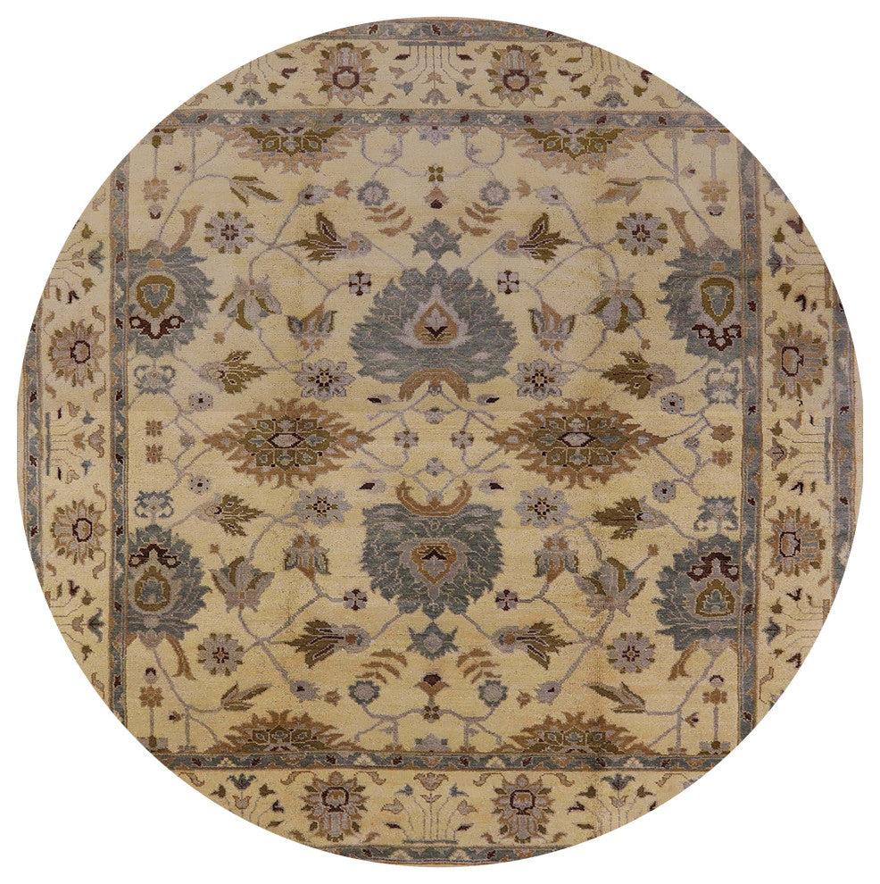 Ahgly Company Indoor Round Mid-Century Modern Area Rugs, 4' Round