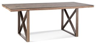 Cambria Dining Table - Bronze/Reclaimed Wood