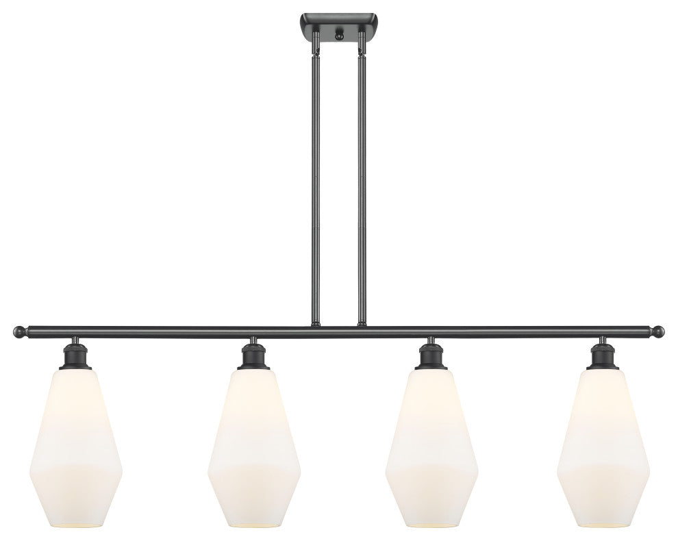 Innovations 516-4I-BK-G651-7 4-Light Island Light, Matte Black