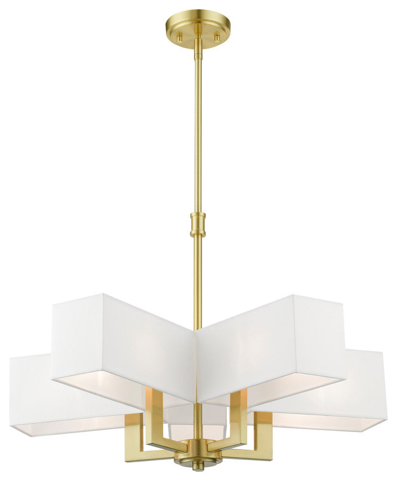 Rubix 5 Light Black Chandelier
