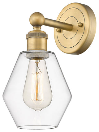 Edison Cindyrella 1-Light 6" Sconce, Brushed Brass, Clear Shade