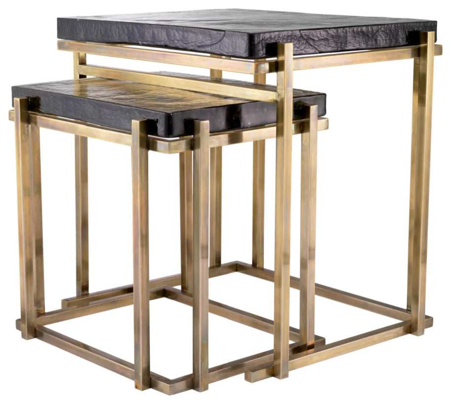 Square Glass Side Tables (2) | Eichholtz Niemeyer