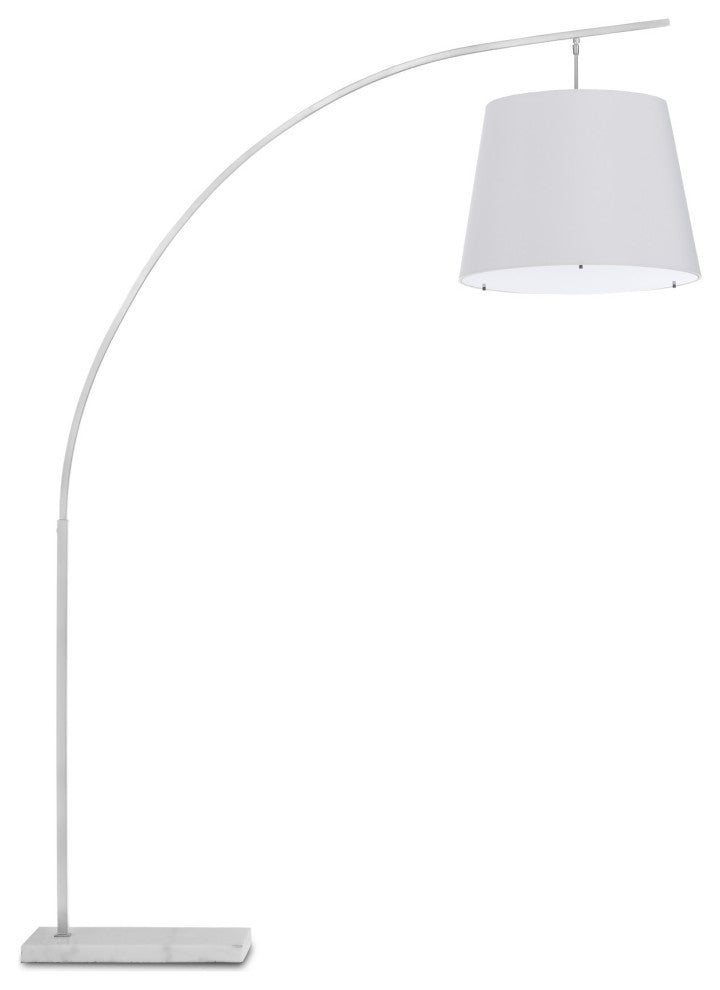 Cloister Large Nickel Floor Lamp
