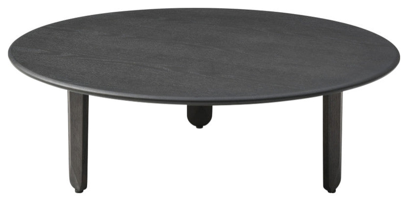 Luna Round Coffee Table, Dark Gray
