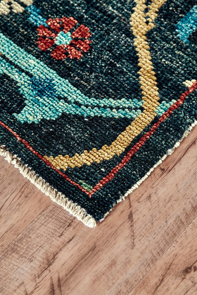 Weave & Wander Bashyr Rug, Blue, 9'6"x13'6"