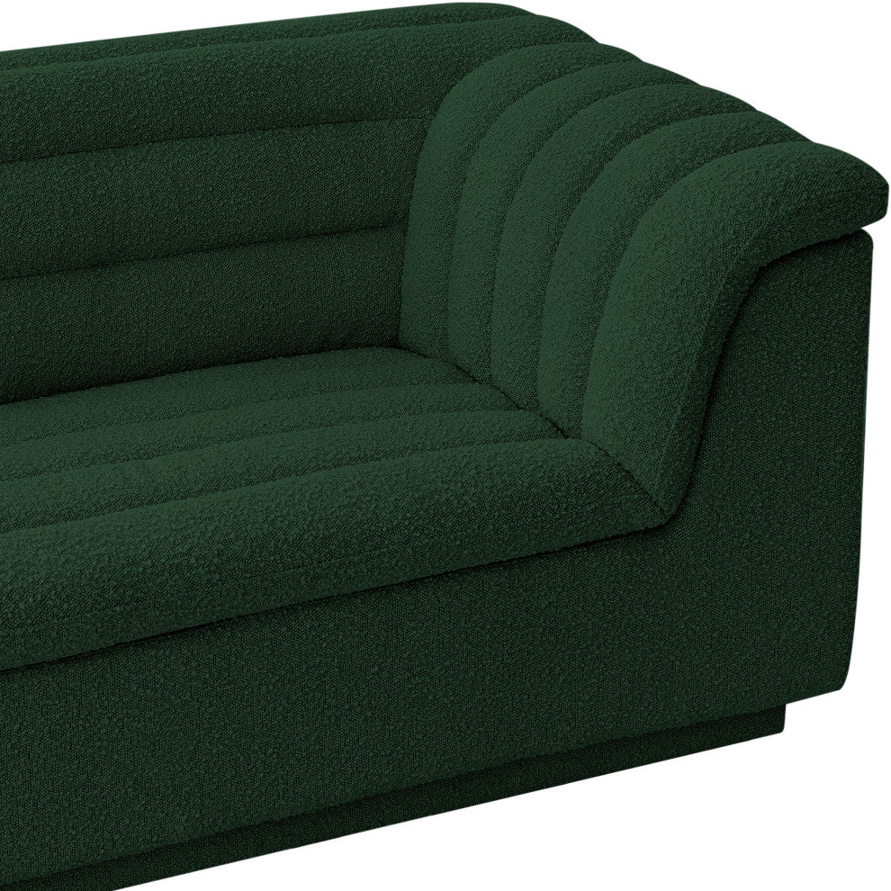 Cascade Upholstered Set, Green, Boucle Fabric, Chair