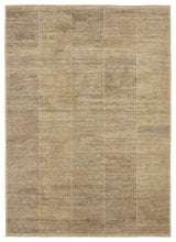 Label J Saith EDA06 Striped Green Area Rug, 6'x9'